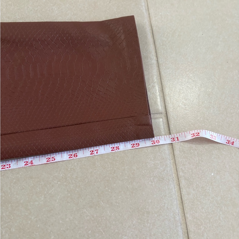 Aritzia Wilfred Melina Vegan Leather Pants Snake Skin Brown Size 0 - Picture 4 of 7